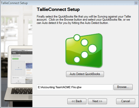 TallieConnect integrates Tallie with QuickBooks Desktop